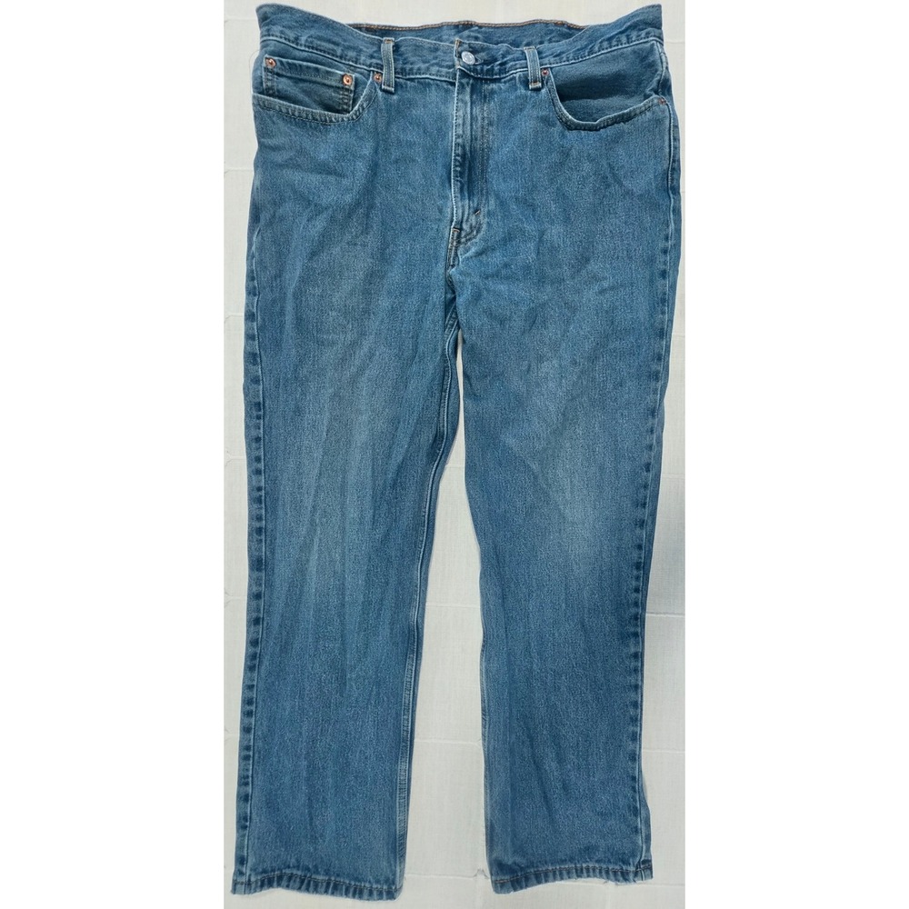 Levis 550 Relaxed Fit Tapered Leg Blue Denim Jeans Mens 38x32 00550-4886